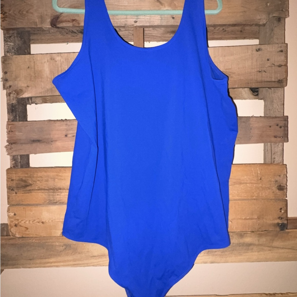 torrid cobalt blue scoop neck bodysuit